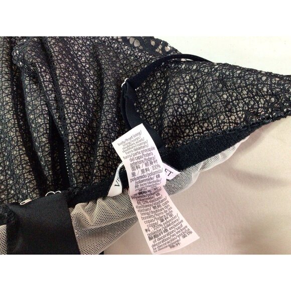 Victorias Secret Lace Corset Bustier Lingerie Black Sexy Womens 36D - Picture 6 of 8